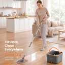 SONGMICS Spin Mop and Bucket Set, Separate Dirty and Clean Water, 2L