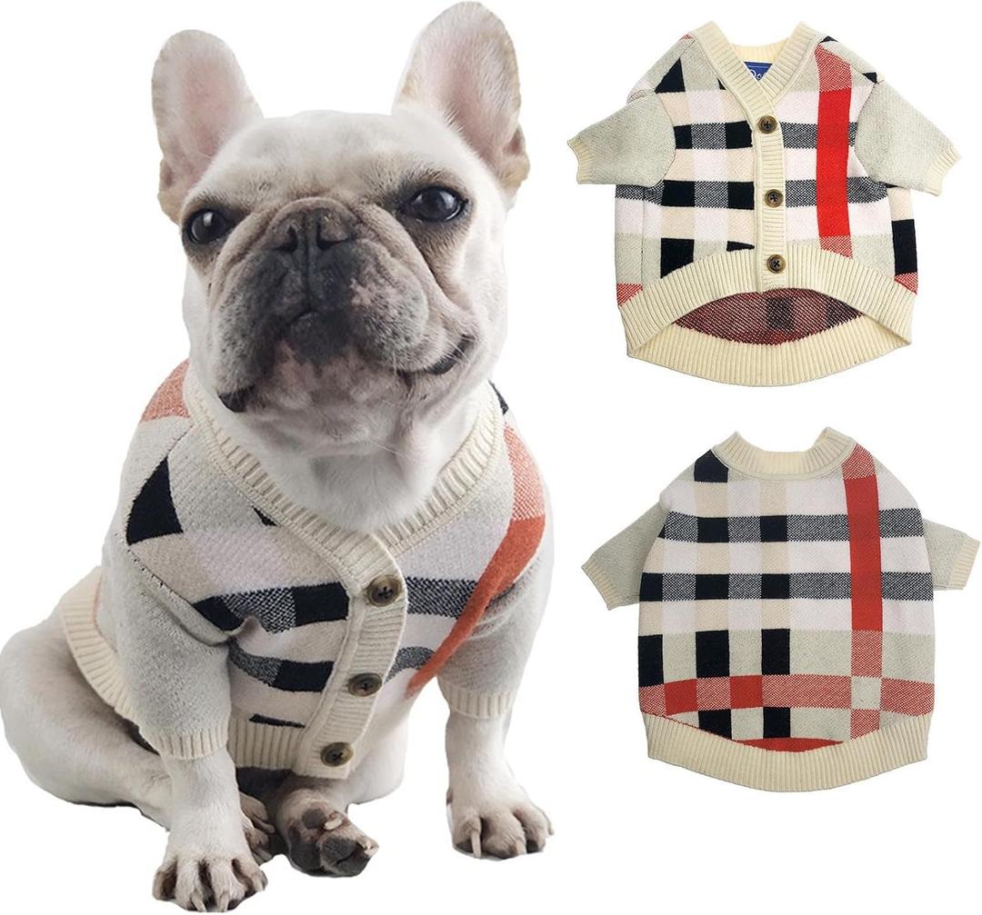 Soft Rabbit Cashmere core-Spun Knit Pet Sweater for Small Dog Soft Stretchy and Stylish Winter Apparel for Pets Fits Pets, S