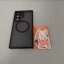 CANSHN Designed for Samsung Galaxy S22 Ultra Case [Full Camera Protection] [Compatible with MagSafe] Translucent Matte Shockproof Protective Phone Cover 6.8 Inch - Black