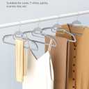 SONGMICS 30 Pack Coat Hangers, Heavy-Duty Plastic Suit Hangers, S-Shaped Opening, Space-Saving, 360º Swivel Hook, 16.3 Inches Wide, Light Gray and Dark Gray UCRP041G05