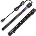 100W/300W/500W Aquarium Heater Submersible 10-90 Gallon 300 Watt Fish Tank Heater with Durable Quartz Glass Protective Sleeve Auto Thermostat for Fresh Water and Salt Water