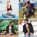 Camping Towel L Size Microfiber Quick Dry Lightweight Travel Body Swimming Pool Beach Yoga Mat Towels (Black, 1 Pack L)