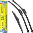 GSPSCN 3 Wipers Replacement for Mitsubishi Mirage 2023-2014 /Scion xA 2006-2004 Original Equipment Windshield Wiper Blades 24"+16"+12" (set of 3) J hook