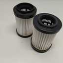 2 Replacement Cartridge Filters - Compatible with Shark Vacuum Filter Parts # EP604 and EU18410, Fits M084500V, M084501V and M084505 Models  (2 Pack) by Crucial Vacuum