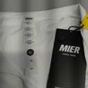MIER Women's Golf Polo Shirts Collared V Neck Short Sleeve Tennis Shirt, Dry Fit, Moisture Wicking (White, XL)