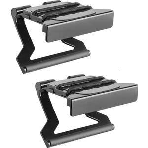 Mount Plus MP-APM-03-01 Top Shelf TV 5-inch Wide Flat Panel Adjustable Clip Mount Holder for Streaming Device, Media Boxes, Speakers and Mount Made for Apple TV (2 Pack 5 Inch)