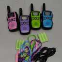 Wishouse Walkie Talkies Rechargeable for Kids Adults Long Range,Xmas Birthday Gift for Boys Girls 3 4 5 6 7 8 9 10 Year Old,Hiking Camping Gear Games Ideas Toys with Flashlight,VOX,Easy to Use 4 Pack (Pink Purple Blue Green)