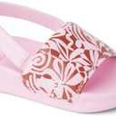 REEF unisex-child Little One Slide (4 Toddler, Pink Modern Floral)