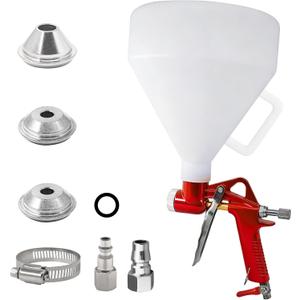 Air Texture Gun, Drywall Hopper Sprayer with 3 Nozzles, 1.5 Gallon