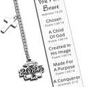 2025 Graduation Gifts for Her Him Class of 2025 College Graduation Gifts for Women Men Middle Senior High School Grad Student Nurse Daughter Son Degree Christian Bookmark Faith Based Graduation Gifts