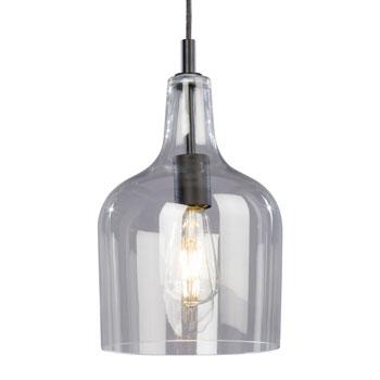 Modern Farmhouse Pendant Lighting for Kitchen Island Glass Black Pendant Light Fixtures Rod-Hung