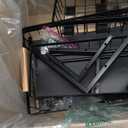 Kitstorack Under Sink Organizer, 2 Tier Under the Sink Storage, Slide out Pull out Cabinet Organizer Shelf, Metal Sliding Drawer for Kitchen Bathroom Pantry Closet Organization Rack, Black, 2 Pack