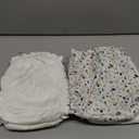 Esembly Cloth Diaper Bundle Set - 4 Organic Cotton Absorbent Inners and 1 Waterproof Outer Diaper Cover - Reusable, Washable, Snap Closure Cloth Diapers - Size 2 (18-35lbs), Terrazzo