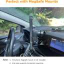 molzar Grip Series for iPhone 16 Case with Real Forged Carbon Fiber, Grippy Edges Design, Built-in Magnets, Compatible with MagSafe Chargers and Accessories, Glossy Black/Blue