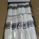 WDF Partyware 350Piece Silver Plastic Dinnerware Set for 50 Guests - Silver Plastic Plates with Cutlery Include:50Dinner Plates-50Dessert Plates-50Pre Rolled Napkins with Silverware Party Wedding