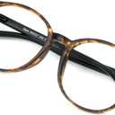 VisionGlobal Blue Light Blocking Glasses for Women/Men, Anti Eyestrain, Computer Reading, TV Glasses, Stylish Oval Frame, Anti Glare(Tortoise,+1.75 Magnification) (02_Days_Tortoise)