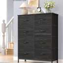 SONGMICS Dresser for Bedroom, Tall Dresser with 8 Fabric Drawers
