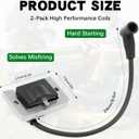 2-Pack Ignition Coil 24-584-01S Compatible with Kohler CH CV SV Series & John Deere - Replaces 24-584-45-S 24-584-04-S MIU11542