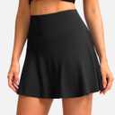 Women's Cycling Skirts 4D Padded Bike Shorts with Pockets High Waist Biking Skort for Road Mountain Bicycle Riding, M