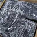 Amylove 120 Pcs Clear Backpack bulk for Stadium Events Heavy Duty PVC Transparent Bookbag for College Workplace Security (15 Inches,Black)