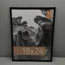 MCS Everline Collection 18x24 Poster Frame Black, Vertical & Horizontal Wall Hanging Large Picture Frame for Photos, Posters & Art Prints (1-Pack)