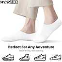 wernies No Show Socks Women - 8 Pairs Ankle Socks for Women, Low Cut Socks Short Cotton Socks, Invisible Casual Socks