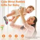 Mother's Day New Mom Gifts for Women After Birth, Baby Shower Gifts Basket - First Time Mom Postpartum Essentials, Gender Neutral Newborn Gifts Sensory Toys Cotton Lovey