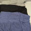 Neer 3 Pack Cotton Bermuda Shorts for Women Wide Leg High Waisted Drawstring Gym Shorts with Pocket (XX-Large, Black, Heather Dark Gray, Heather Light Gray)