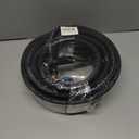 Yolass 3/8 Inch  50FT Hybrid Air Hose, Air Compressor Hose, 5 IN 1 1/4 Industrial Quick coupler Fittings, All-Weather Flexibility, Heavy Duty, Lightweight Compressor Hose Short(Black)