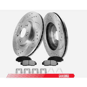 Front Brake Rotors + Brake Pads for 1999-2008 Acura TL 3.2L Rotor Brakes Pad Kit