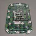 Yungyan 12 Pcs St. Patrick's Day Serving Trays 13 x 9 Inch Large Shamrock Food Trays Platters Paper Candy Dishes for St. Patrick's Day Party Wedding Engagement Party Serving Food Snack Cookies Dessert