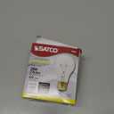 Satco S3940 25 Watt 170 Lumens A19 Incandescent Soft White 2700K Clear Light Bulb, 2-Pack
