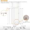 71" Extra Tall Cat Gate 29.5-40.6 Wide Pet gate with Small Cat Door,Pet Gate NO Drilling Pressure Mount Kit for Cats and Dogs Indoor Doorways liveing Room Bedroom