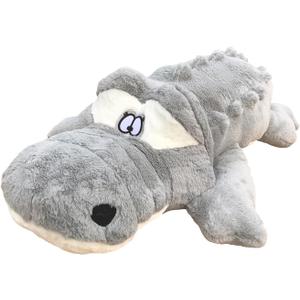 Hofun4U Alligator Plush Pillow, 61 inch Alligator Stuffed Animal, Home Decoration Christmas Valentines Birthday Gift for Boys Girls Adults Kids (Grey) (Gray)