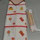 Auch Santa Advent Calendar 24 Days Hanging Wall Decoration, Fabric Christmas Countdown Calendar with Pockets for Candy Gifts, Reusable Xmas Decor for Kids Family Home (Red)