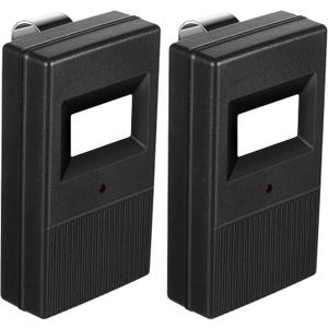 Kingdder 2 Pcs Garage Door Remote Compatible with Linear Delta 3 DT DTA DTD DTC DNT00002A 8 Dip Switch 310 MHZ Gate Opener Remote with Keychain (Black)