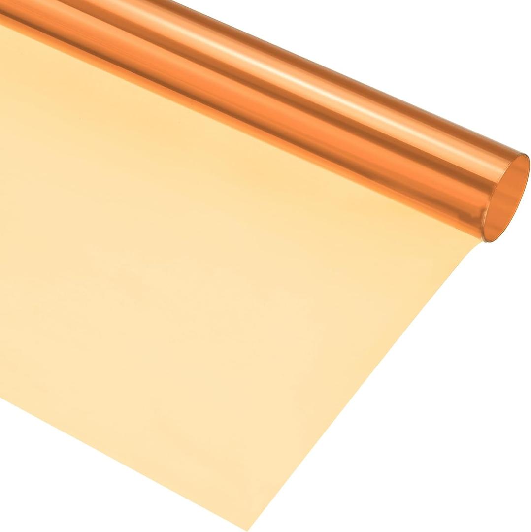 MECCANIXITY Lighting Gel Filter 39.4x39.4 Inch Orange 85B Color Correction Sheet for Photo Studio Red Head Light, Pack of 2