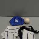 Newborn Photography Props Baby Baseball Outfits Cute Hat Pants Set Infant Baby Boy Girl Photoshoot Props Costume (White)