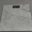 Taylor Digital Glass Marble Bathroom Scale, Scale for Body Weight, Digital Bathroom Weighing Machine, Battery Powered, Measures Weight up to 400 lb Capacity, White