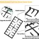WB31X27150 Stove Center Grate Replacement for GE Stove Parts 19.3 x 9.1'' JXGRATE1 WB31X24737 Grate General Electric Gas Range Parts Surface Burner Grate GE Cast Iron Rack (Not JXGRATE2 JXGRILL2)