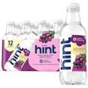 Hint Fruit-Infused Bottled Water, Grape - Sugar Free Flavored Water with Zero Calories, Naturally Flavored, and No Artificial Sweeteners - 16 Fl Oz (Pack of 12)