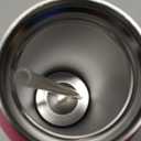 Ello Pop & Fill 40oz Stainless Steel Water Bottle with Quick Fill Technology, Double Walled and Vacuum Insulated Metal, Leak Proof Locking Lid, Sip and Chug, Reusable, BPA Free, Cherry Breeze