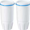 Water Filter Replacement Compatible with Zero Pitcher and Dispensers ZR-001, ZR-017, ZP-006 ZD-013, Reduces Lead,TDS, PFOA/PFOS, Chlorine and More, by NUTTUTO, Pack of 2