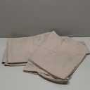 Dark Apricot Linen Curtains 90 Inch Length 2 Panels Set for Living Room Rod Pocket Back Tab Window Drapes Light Filtering Modern Farmhouse Curtain 90 Inches Long for Dining Room Bedroom 52x90