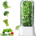 Herb Keeper for Refrigerator - Premium Herb Saver, Keep Cilantro Fresh, Versatile Herb Keeper for Prolonging Freshness of All Herbs