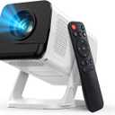 Mini Projector with WiFi and Bluetooth, Native 1080P, 200ANSI Portable Projector, Android 14 Smart System, Auto Keystone Correction, 210 Rotatable Video Projector Compatible with HDMI/USB/TV Stick