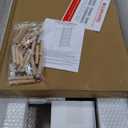 ROYMELO 30x96 Inch White Sliding Barn Door Slab with 5.5ft Hardware Kit Included, 5-Panel, MDF Wood Panel Covered with Water-Proof Scratch-Proof PVC Surface, Simple DIY Assembly