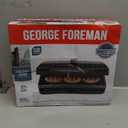 George Foreman Family-Size Grill & Panini Press, Nonstick Ceramic Coating, Fat-Removing Slope, Adjustable Angle, Indoor/Outdoor Use (5-Serving)