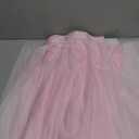 Suppromo 6ft Pink Tulle Table Skirt Baby Shower Tablecloth for Rectangle Tables or Round Tables Pink Ruffle Tutu Table Skirts Desk Skirt for Princess Girls Birthday Party Cake Dessert Decorations (72" x 30" (6FT))