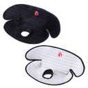 Baby Piddle Pad Car Seat Liner,Potty Training car seat Protector with Waterproof Liner for Child Safety Car Seat Stroller and Dinner Chair,Machine Wash and Dry (Plus-Black+Grey 2Pcs)